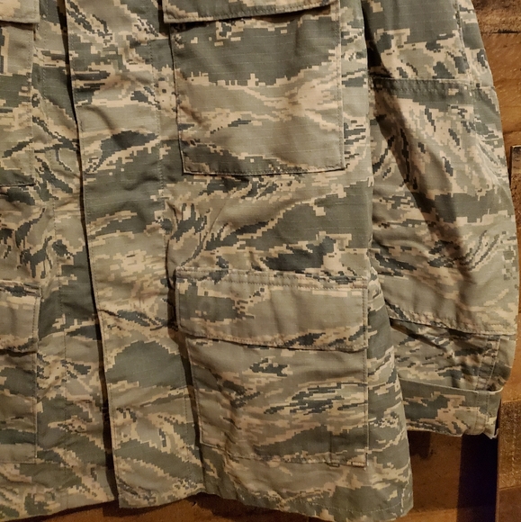 US Air Force Camo Uniform Jacket/Shirt Button Up Size 40R - Picture 10 of 13